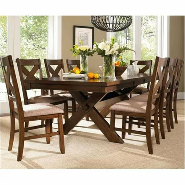 9 Piece WD Kraven Dining Set, Powell, Mfr#: 713-417M3